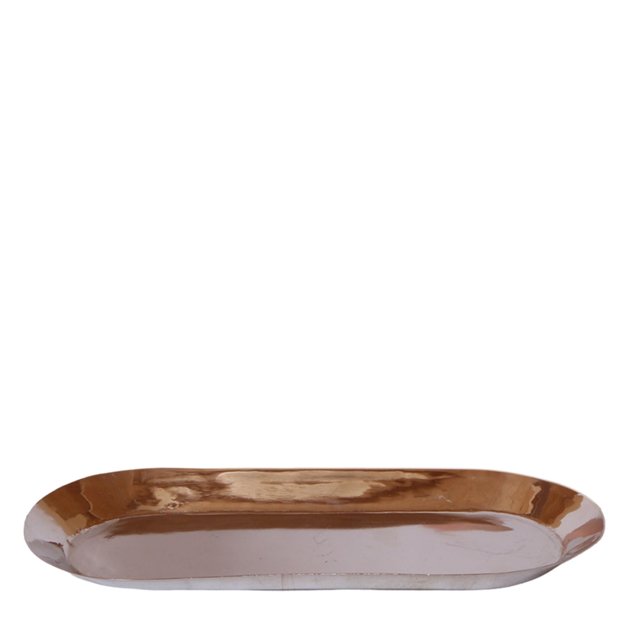 Kolibri Home | Plate oval - Zilveren ovale dienblad Ø30cm