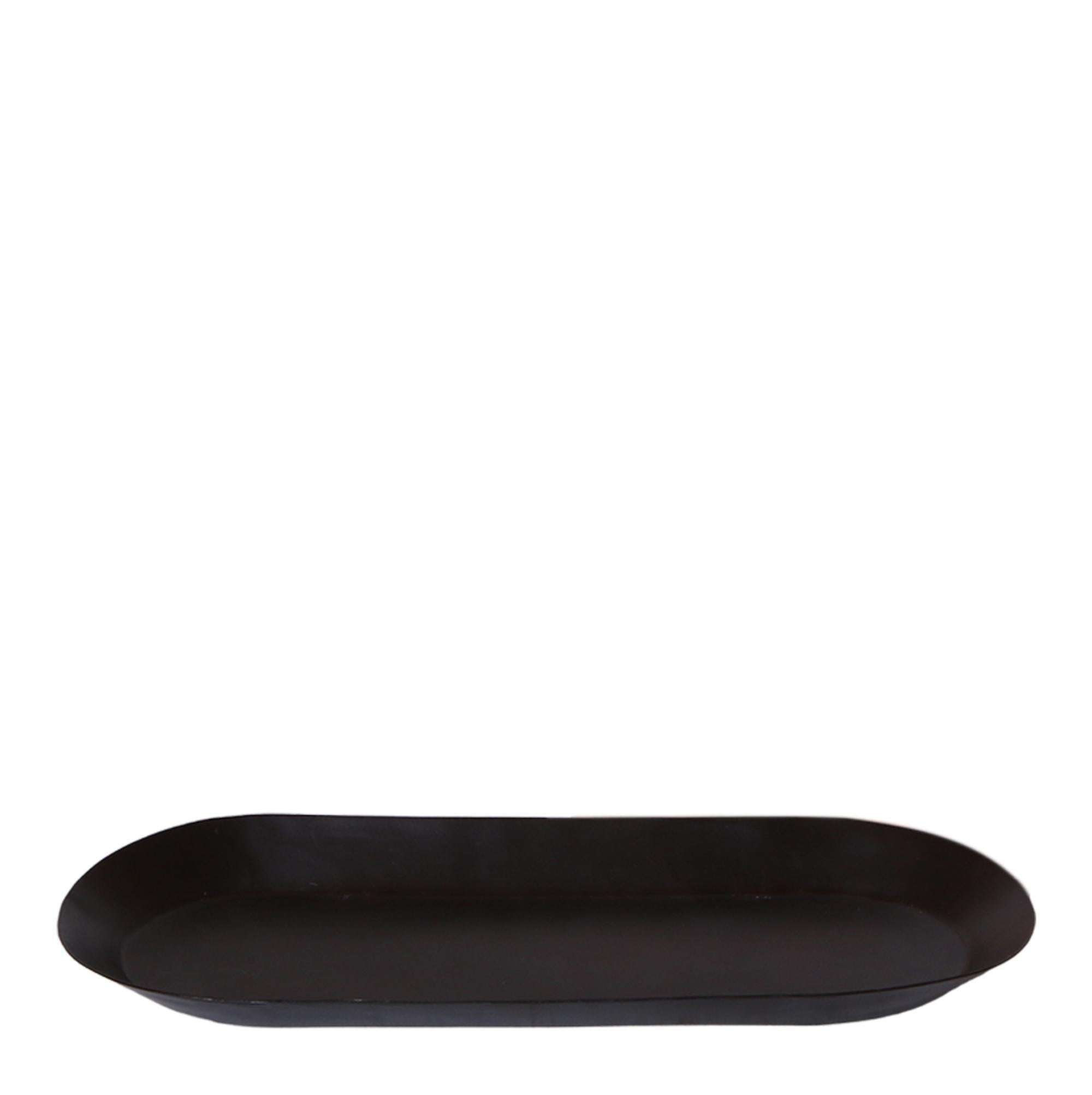 Kolibri Home | Plate oval - Zwarte ovale dienblad Ø30cm