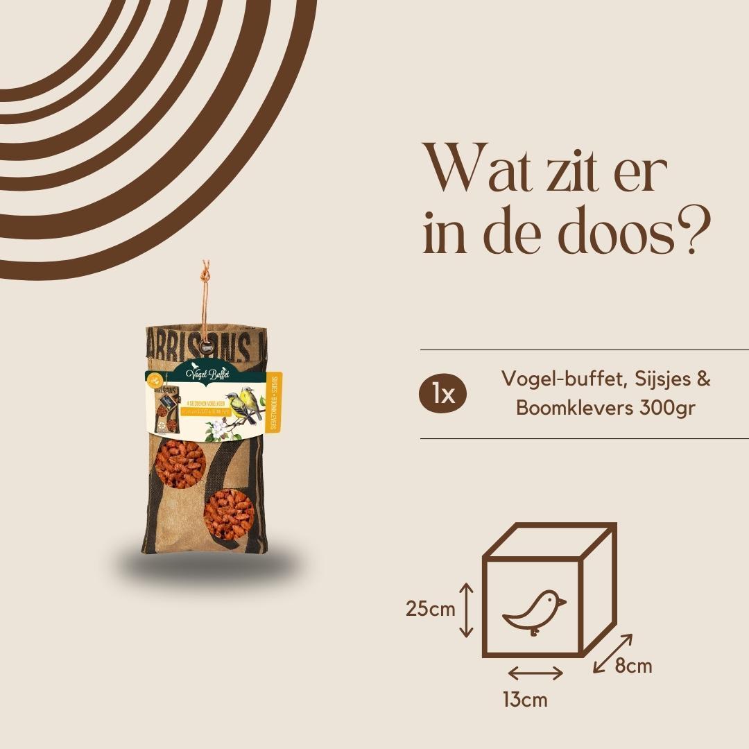 Bird-buffet | Rags feeder Mussen & Merels | 300 gram