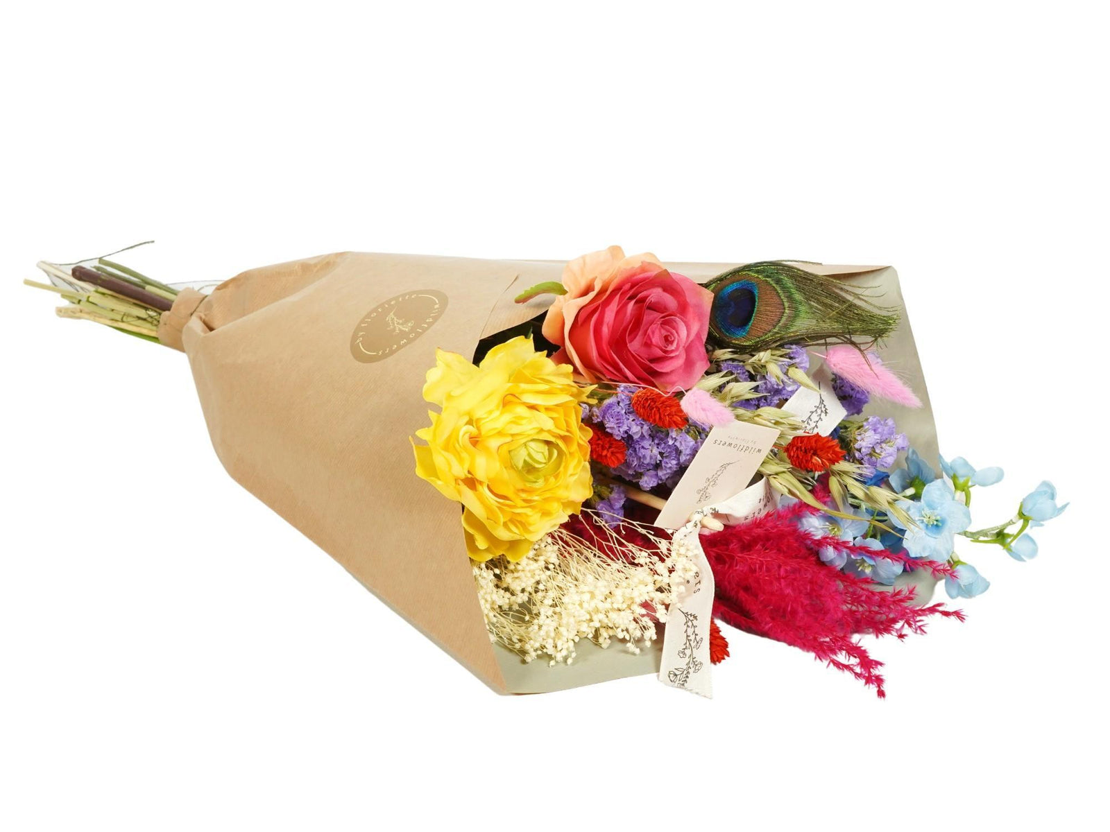 Droogbloemen & Zijde - Dried & Silk Summer Party - ↕55cm