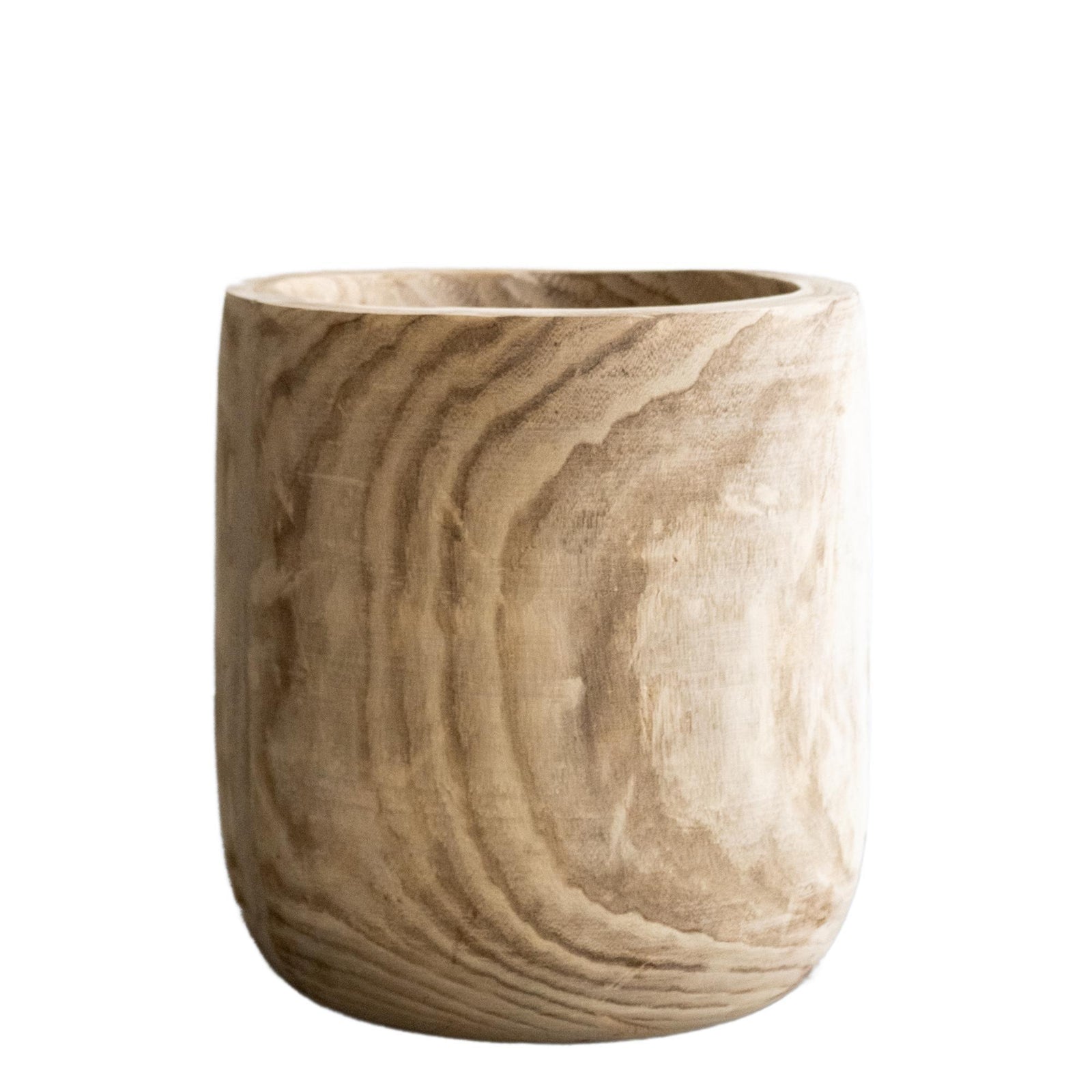 Pot - Hout lichtbruin - Pia pot - XL - H42 W40