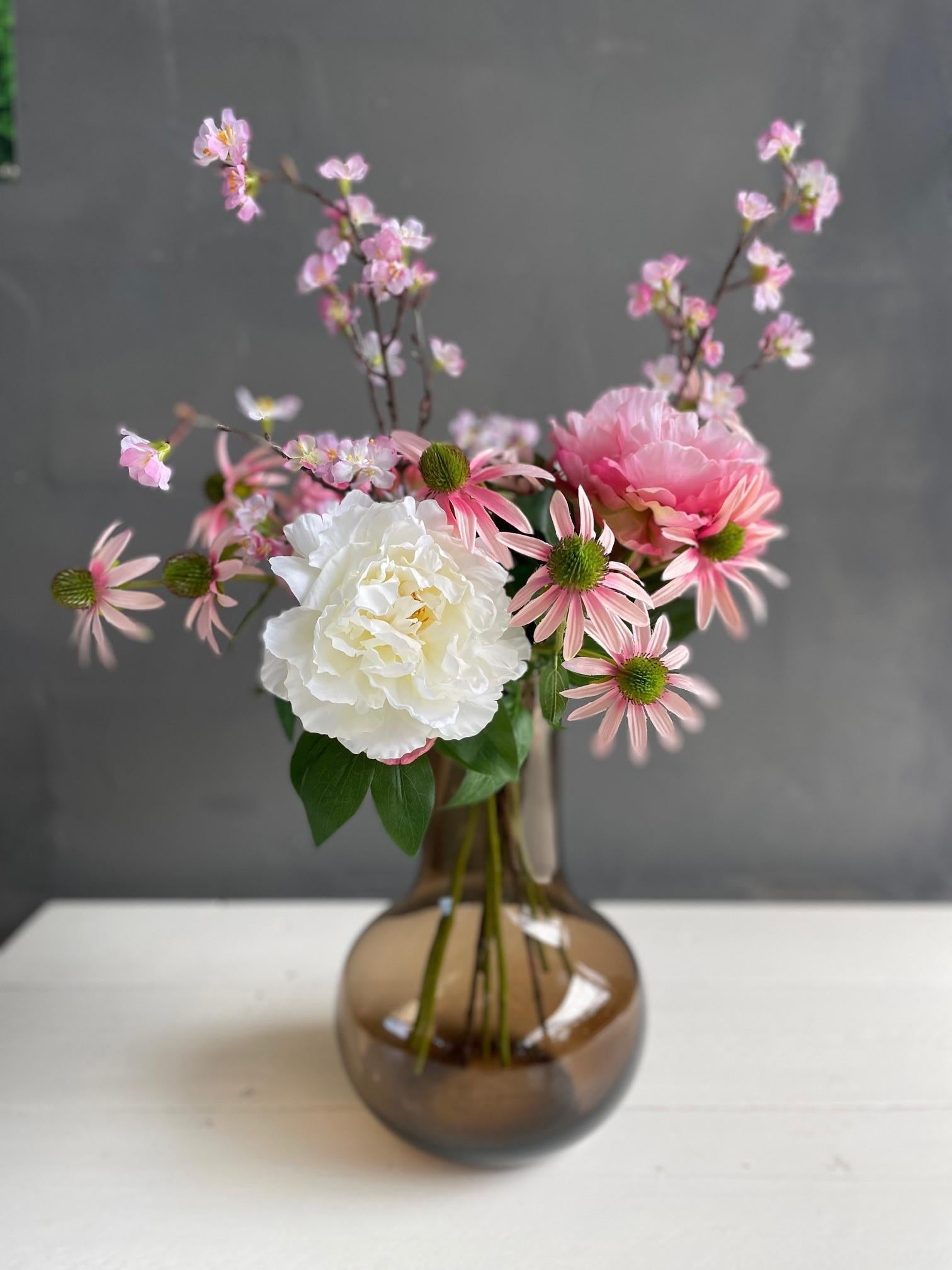 Kunstbloemen - Boeket L - Pink Summer - 80cm