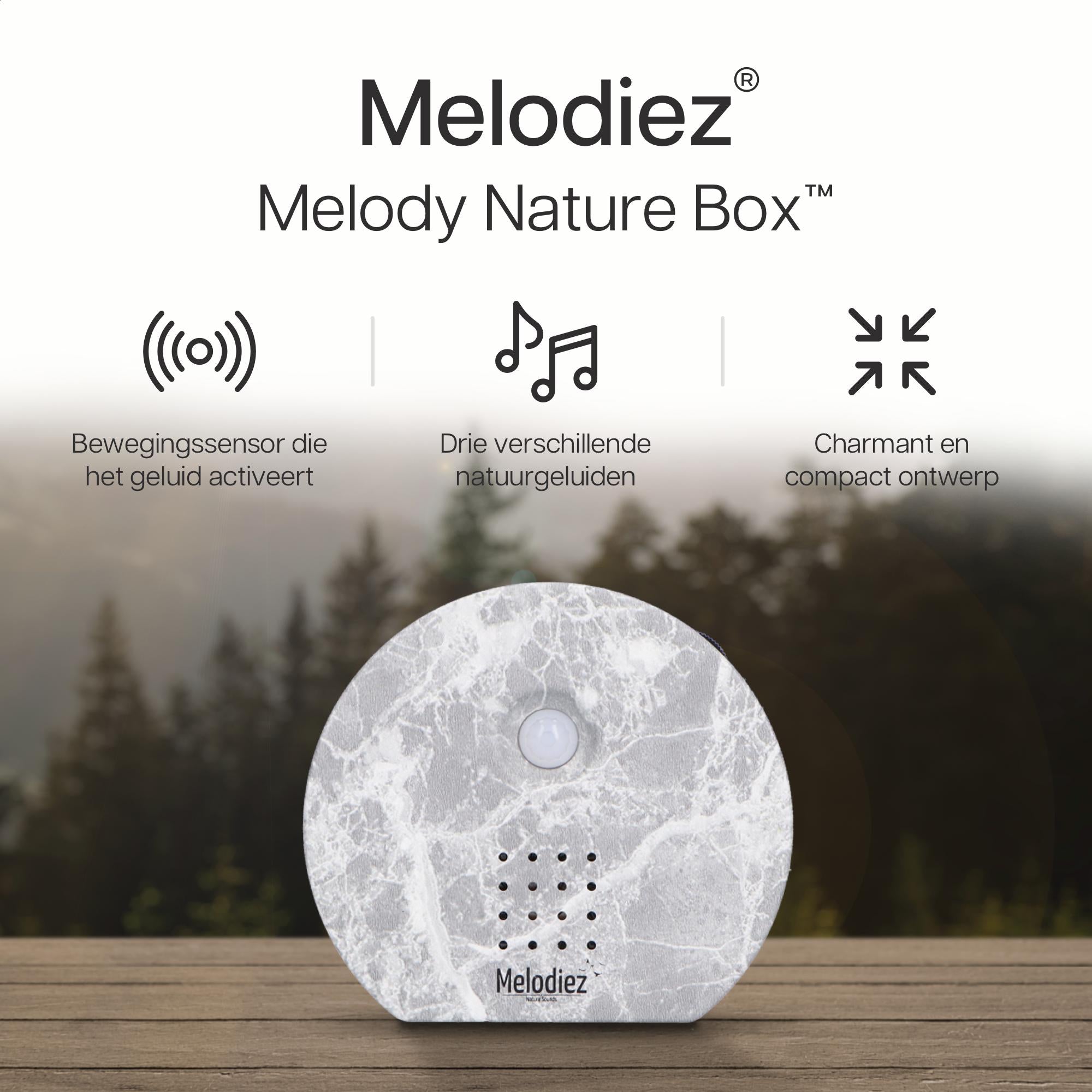 Melodiez music box - natuursteen - marmer