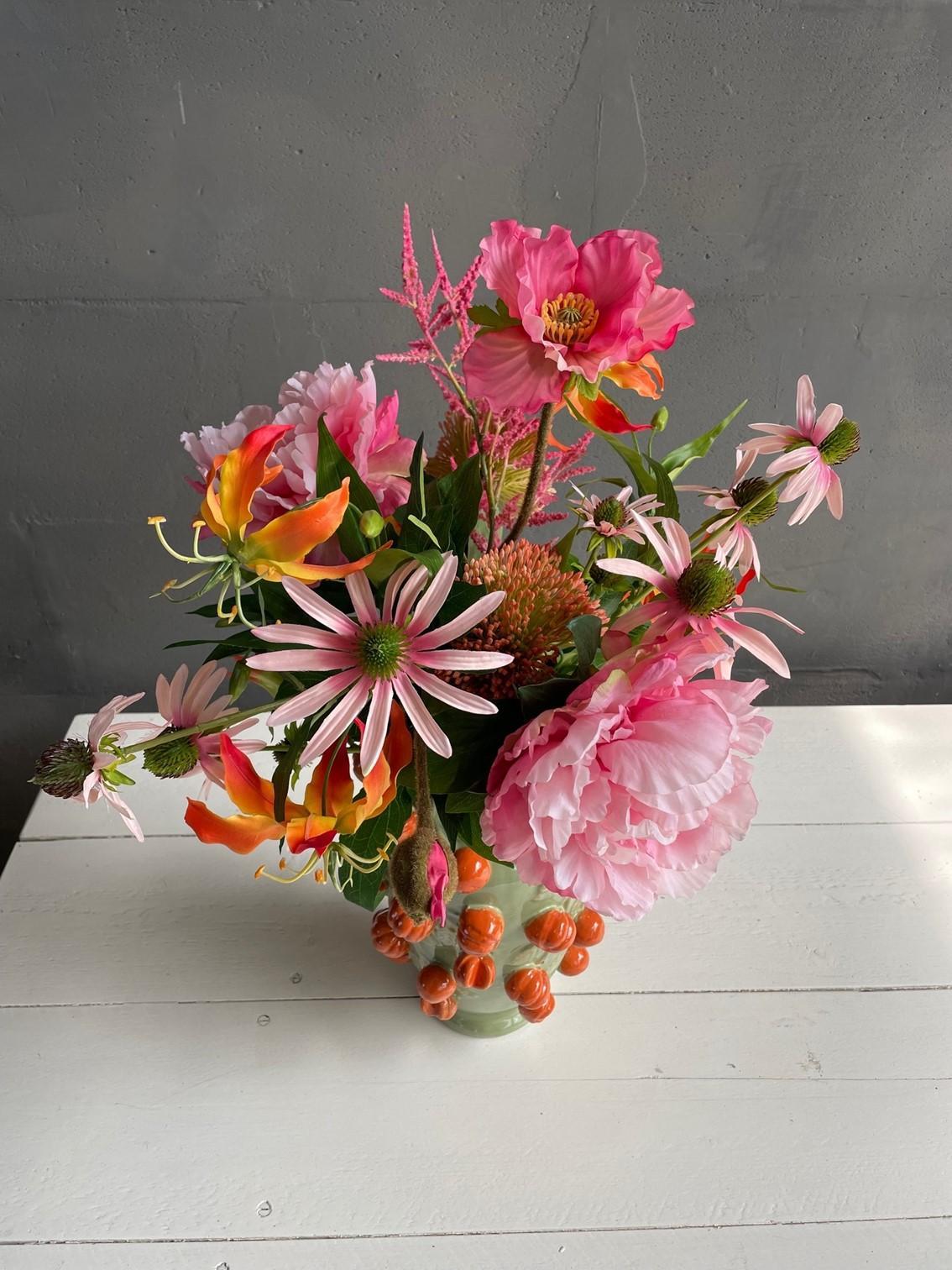 Kunstbloemen - Boeket L - Sparkling Pink - 80cm