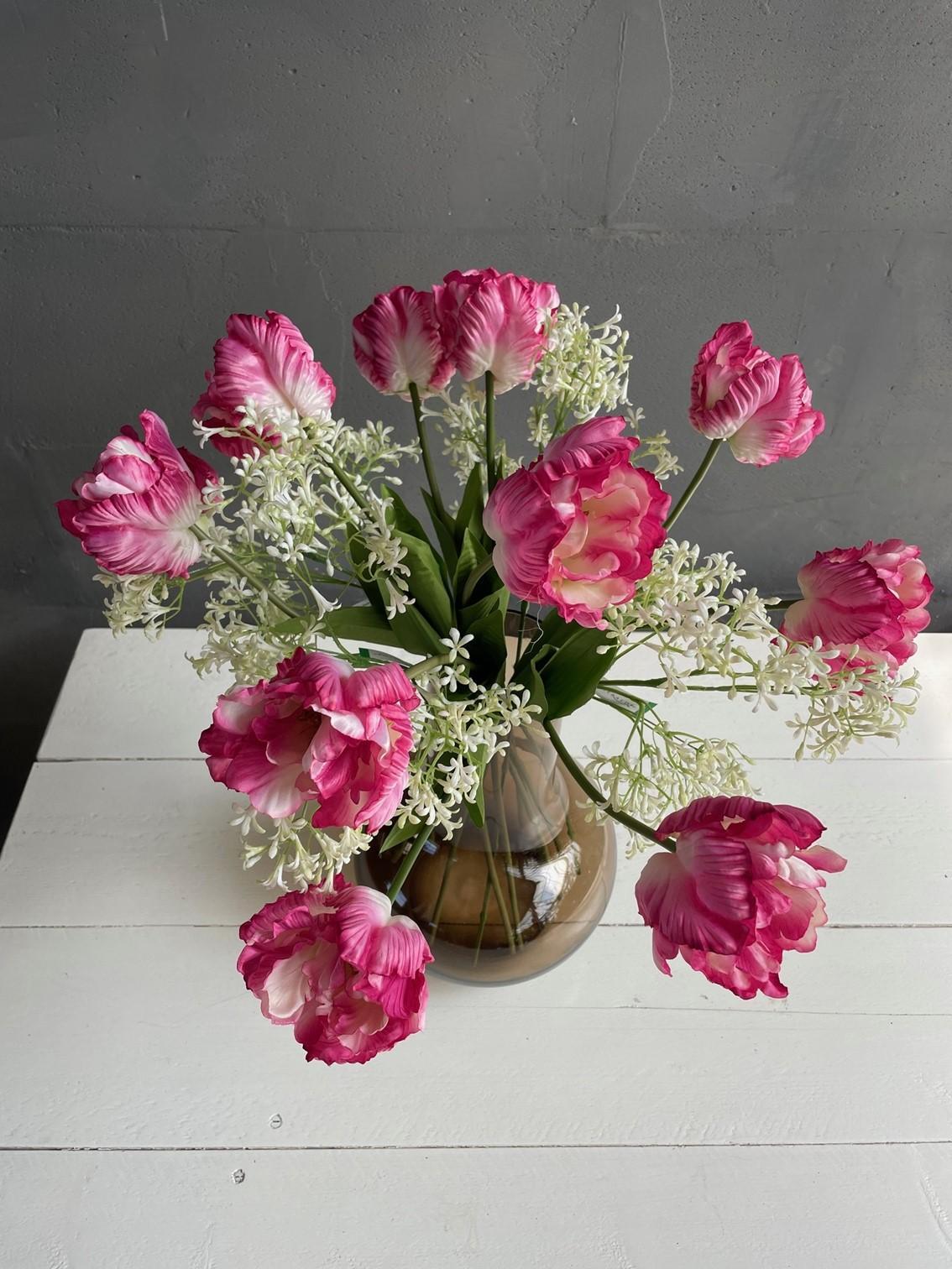 Kunstbloemen - Boeket L - Romantic Glam - 80cm