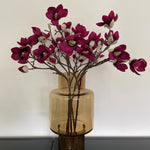 Kunstbloemen - Magnolia bloem Paars x8 -65cm