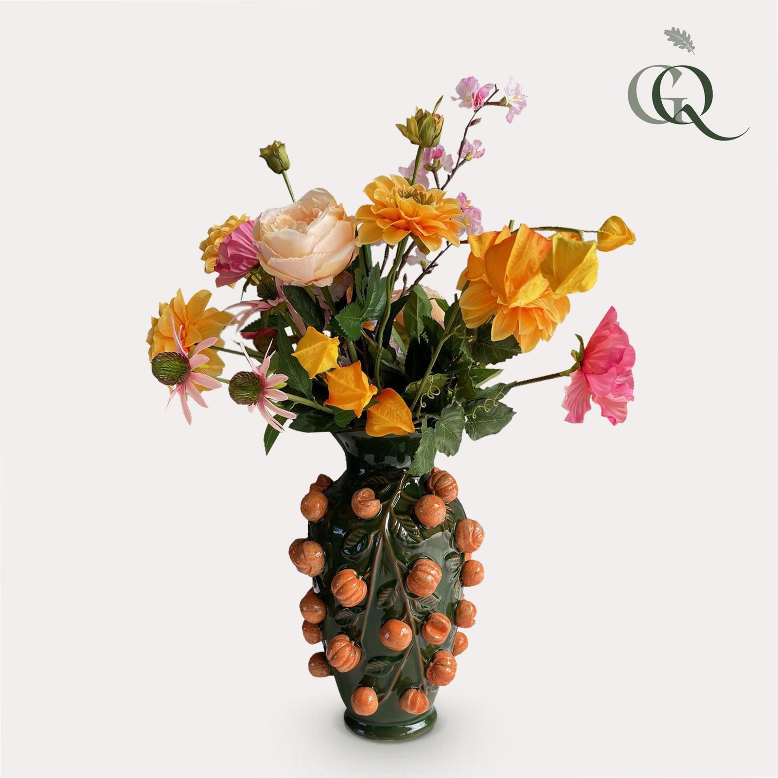 Kunstbloemen - Boeket L - Orange Summer - 80cm