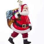 XMASS BALL - Santa with Bag of Gifts