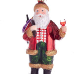 XMASS BALL - Glass Wine Santa Christmas