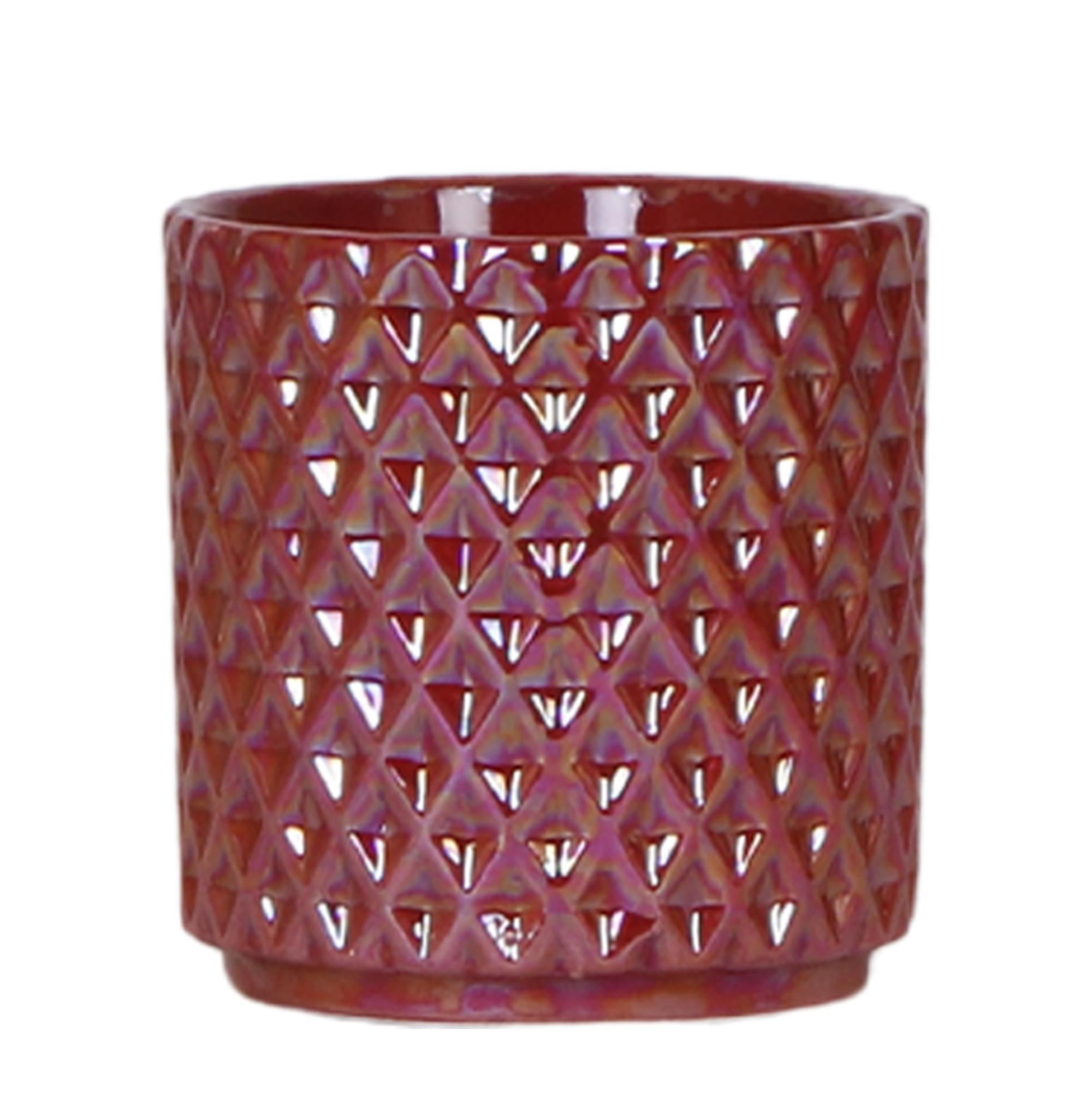 Kolibri Home | Diamond pearl sierpot - Red - Ø9cm