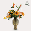 Kunstbloemen - Boeket L - Pretty Orange - 80cm