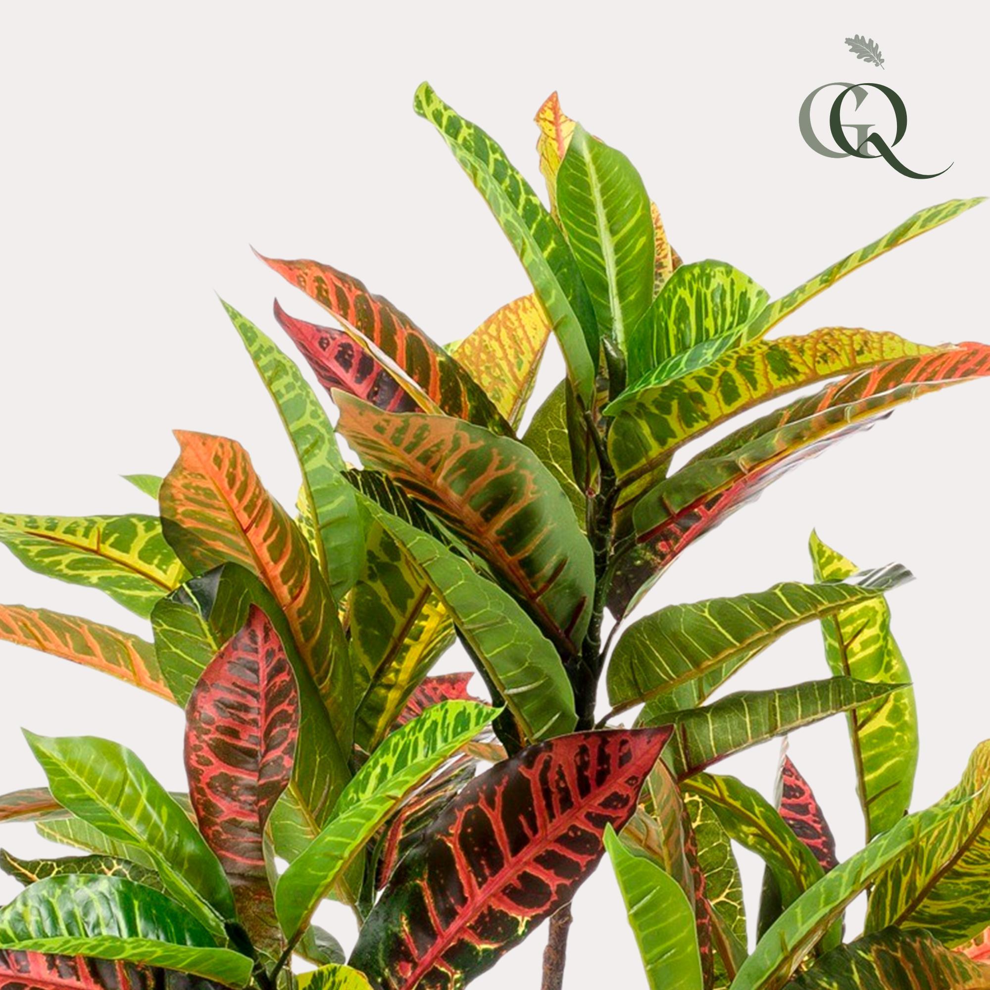 Kunstplant - Croton Codiaeum - Wonderstruik - 110 cm