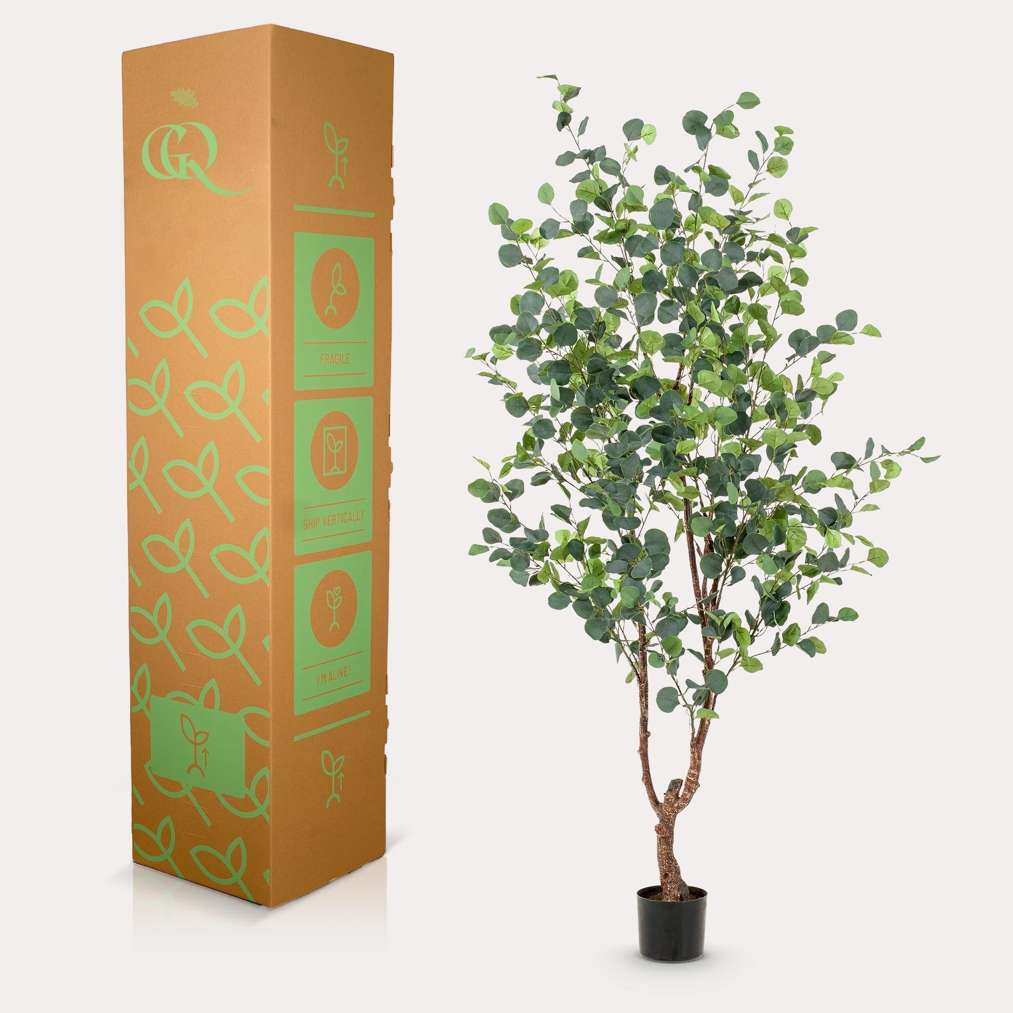 Kunstplant - Eucalyptus - Blauwe Gomboom - 180 cm