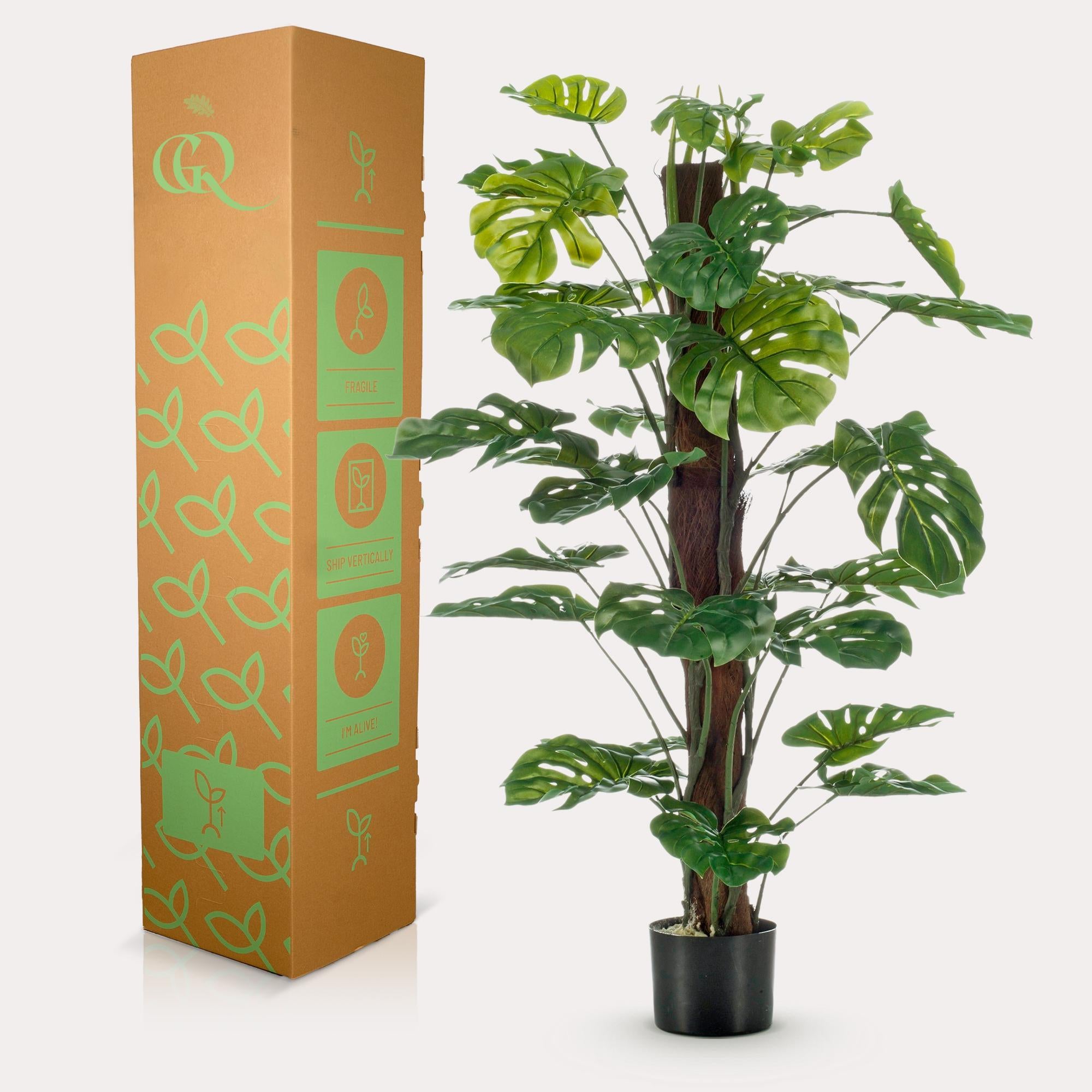 Kunstplant - Monstera Deliciosa - Gatenplant - 120 cm