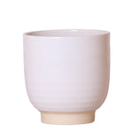 Kolibri Home | Glazed bloempot - Witte keramieken sierpot met glans - Ø12cm