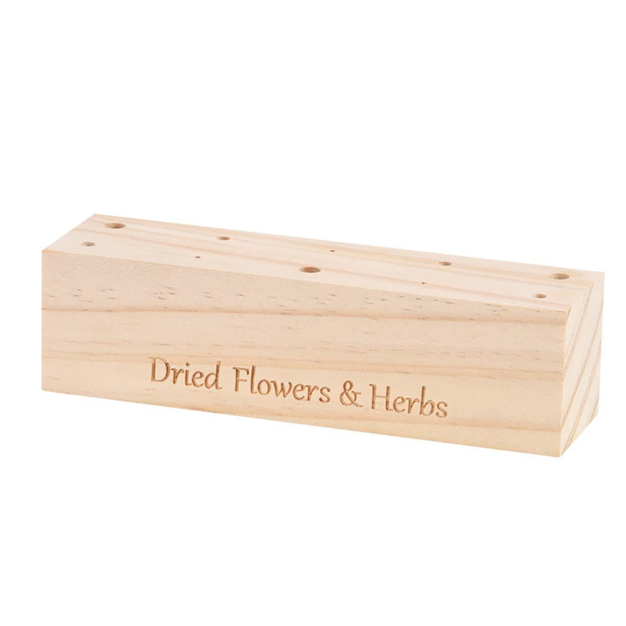 Wooden Dried flower stand - M - Flowers and Herbs + Dried Floral Arrangement