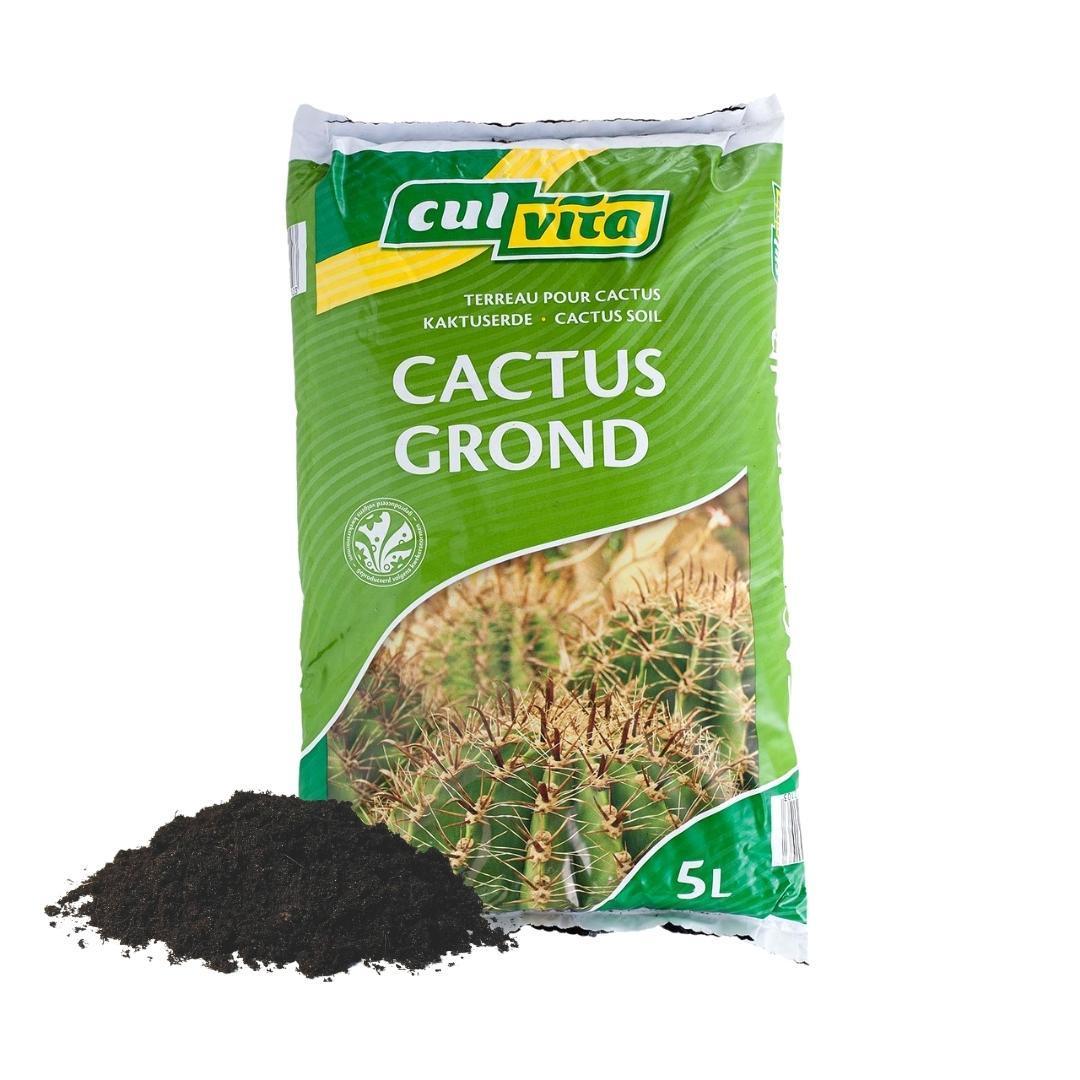 Culvita - Cactusgrond 5 liter - potgrond geschikt voor Cactus en vetplanten
