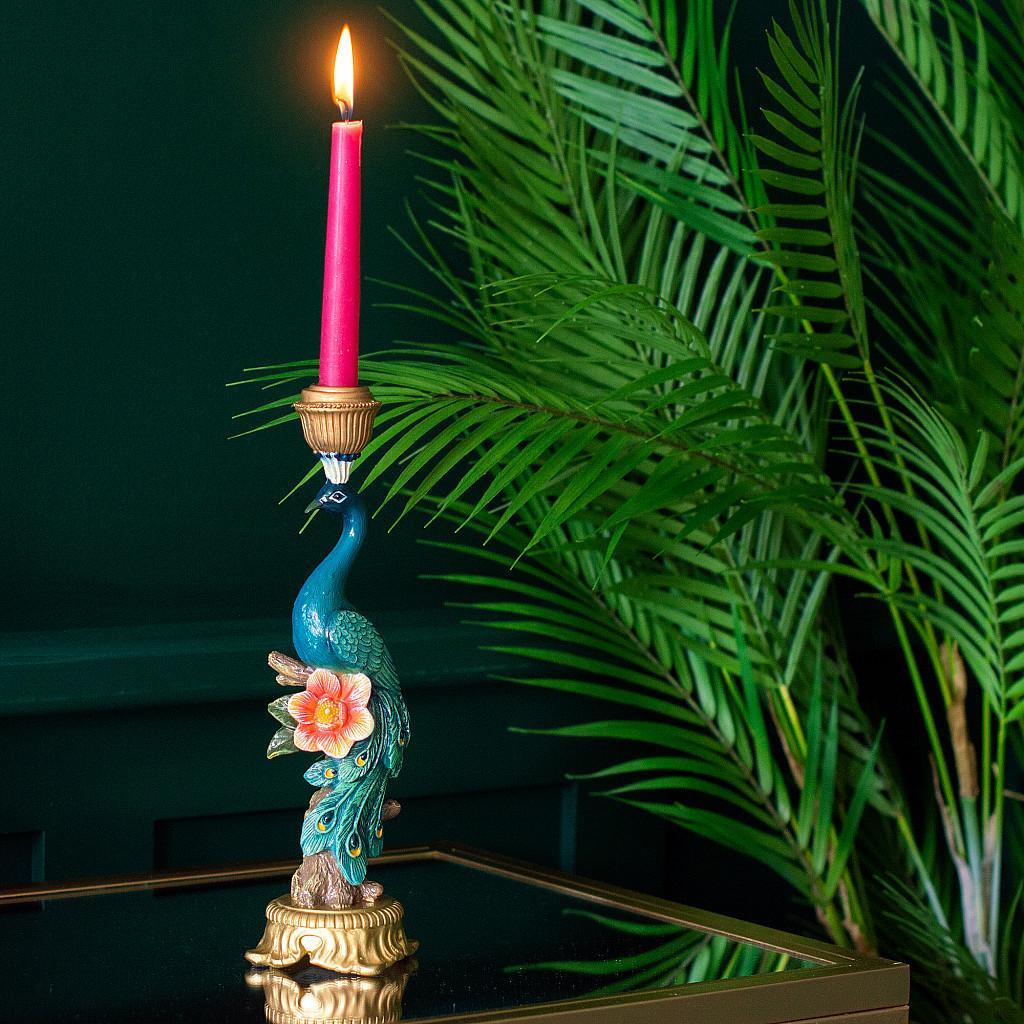 Peacock Candle Holder - Kersten