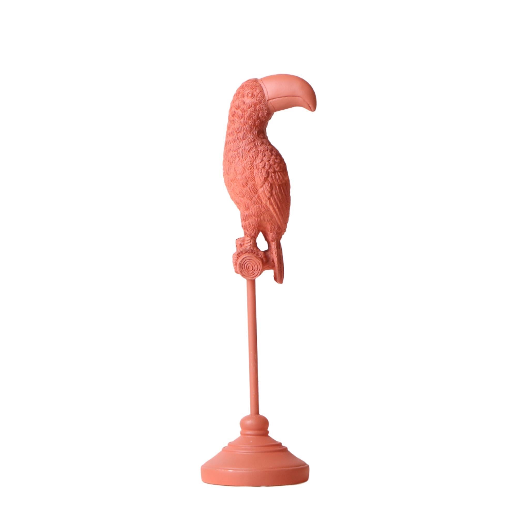 Kolibri Home | Ornament - Decoratie beeld Toucan terracotta