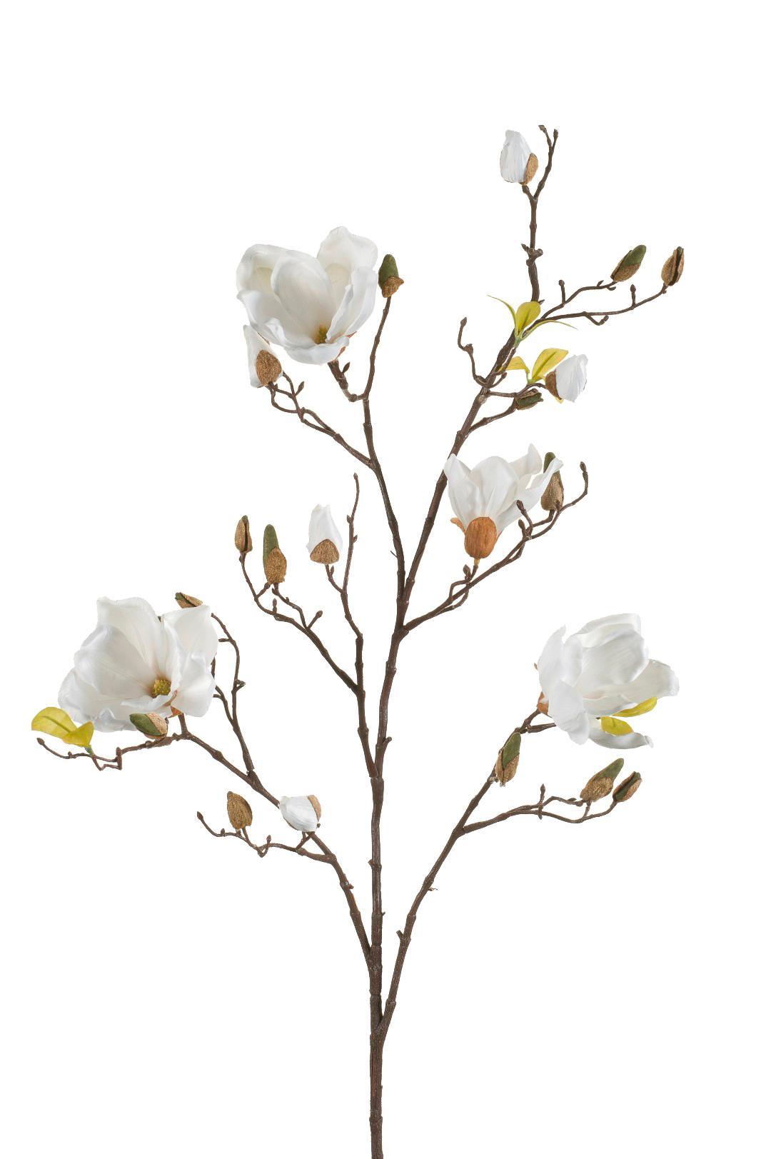 Kunstbloemen - Magnolia takken crème x 4 - 105cm