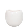 Kolibri Home | Bowl bloempot - Witte keramieken sierpot - potmaat Ø9cm