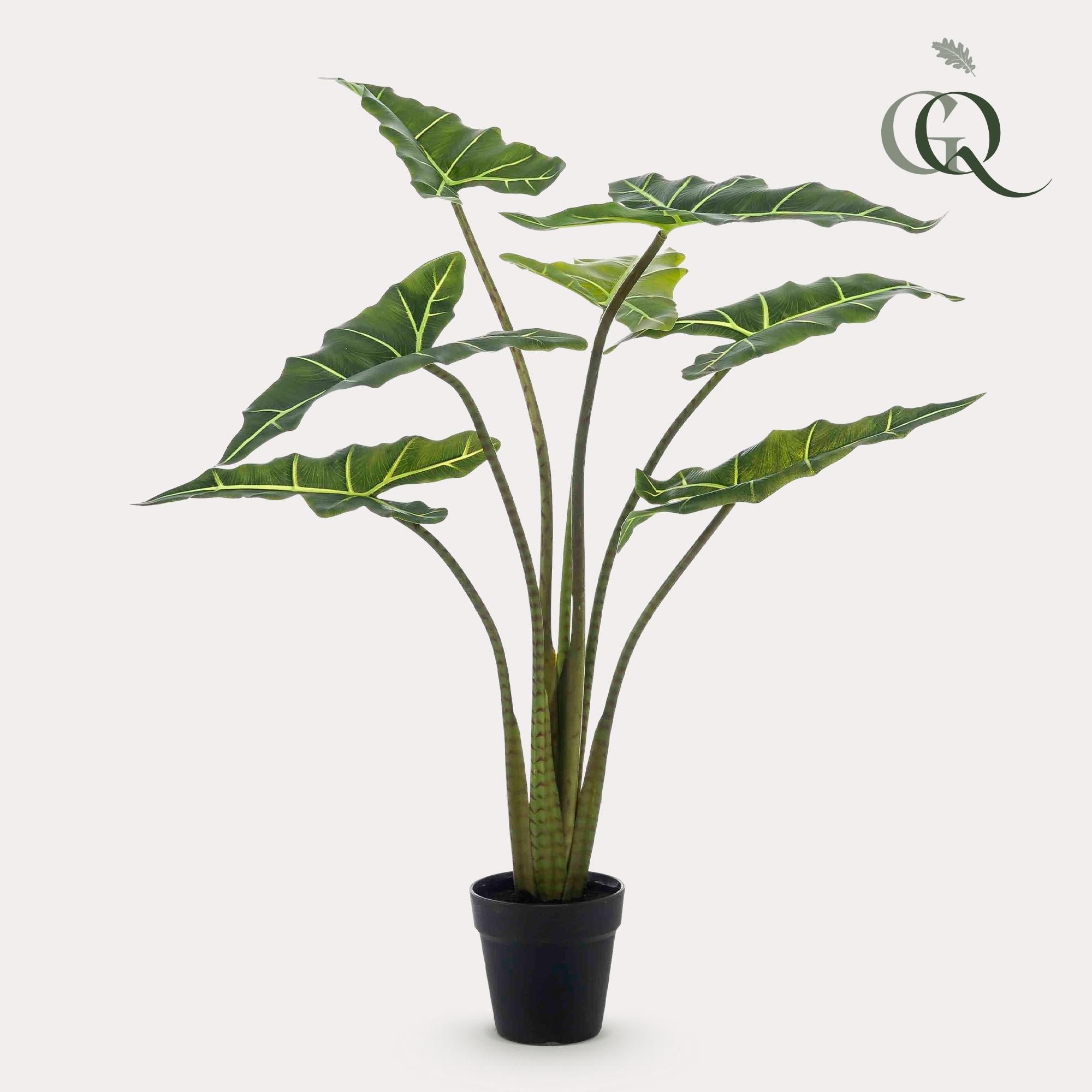 Kunstplant - Alocasia Frydek - Olifantsoor - 90 cm