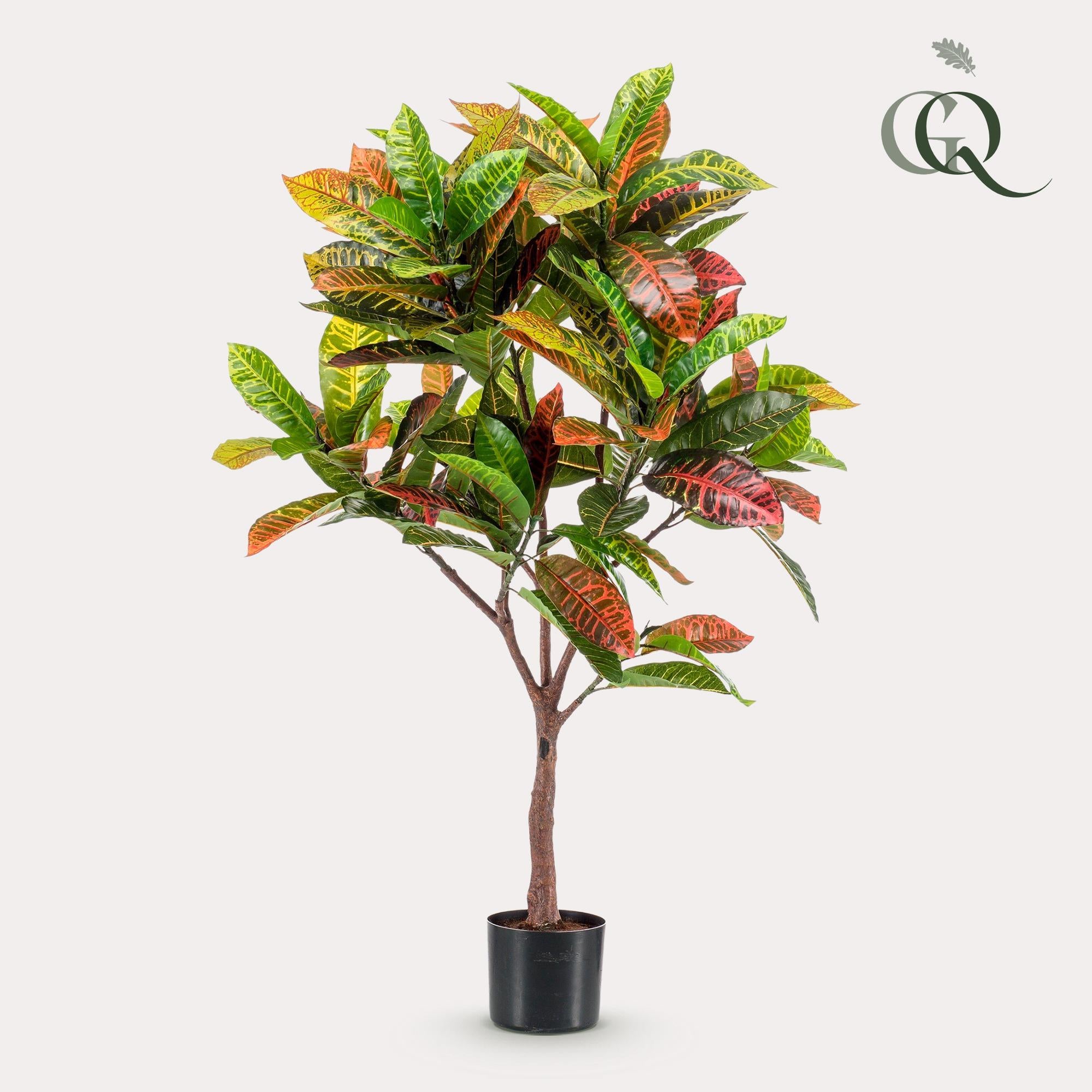 Kunstplant - Croton Codiaeum - Wonderstruik - 120 cm