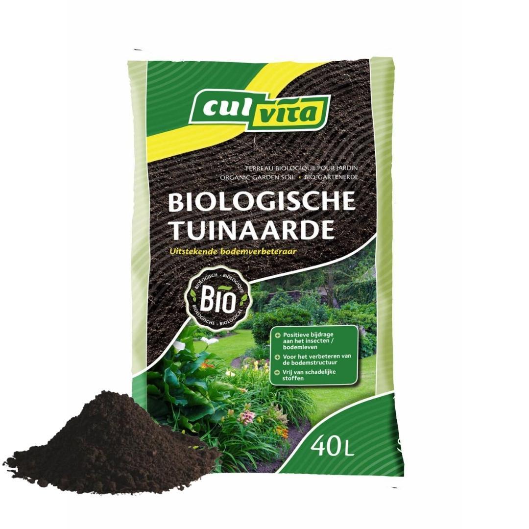 Culvita - Biologische Tuinaarde 40 liter - Organische Bodemverbeteraar - Stimuleert het bodemleven
