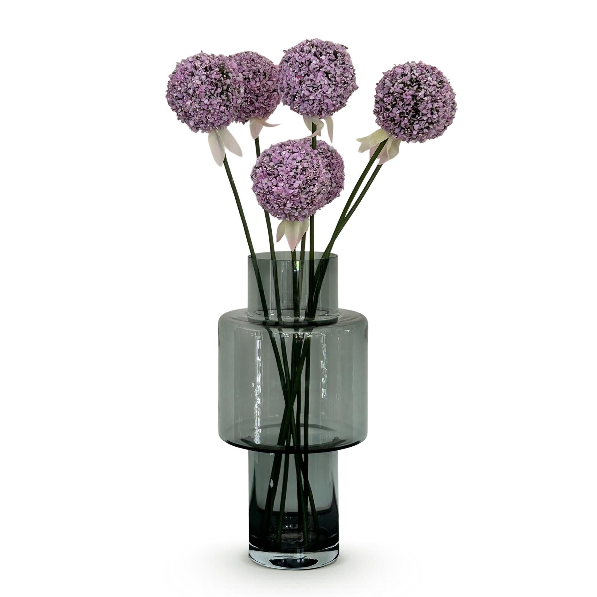 Kunstbloemen - Allium bloem paars x 7 - 70cm