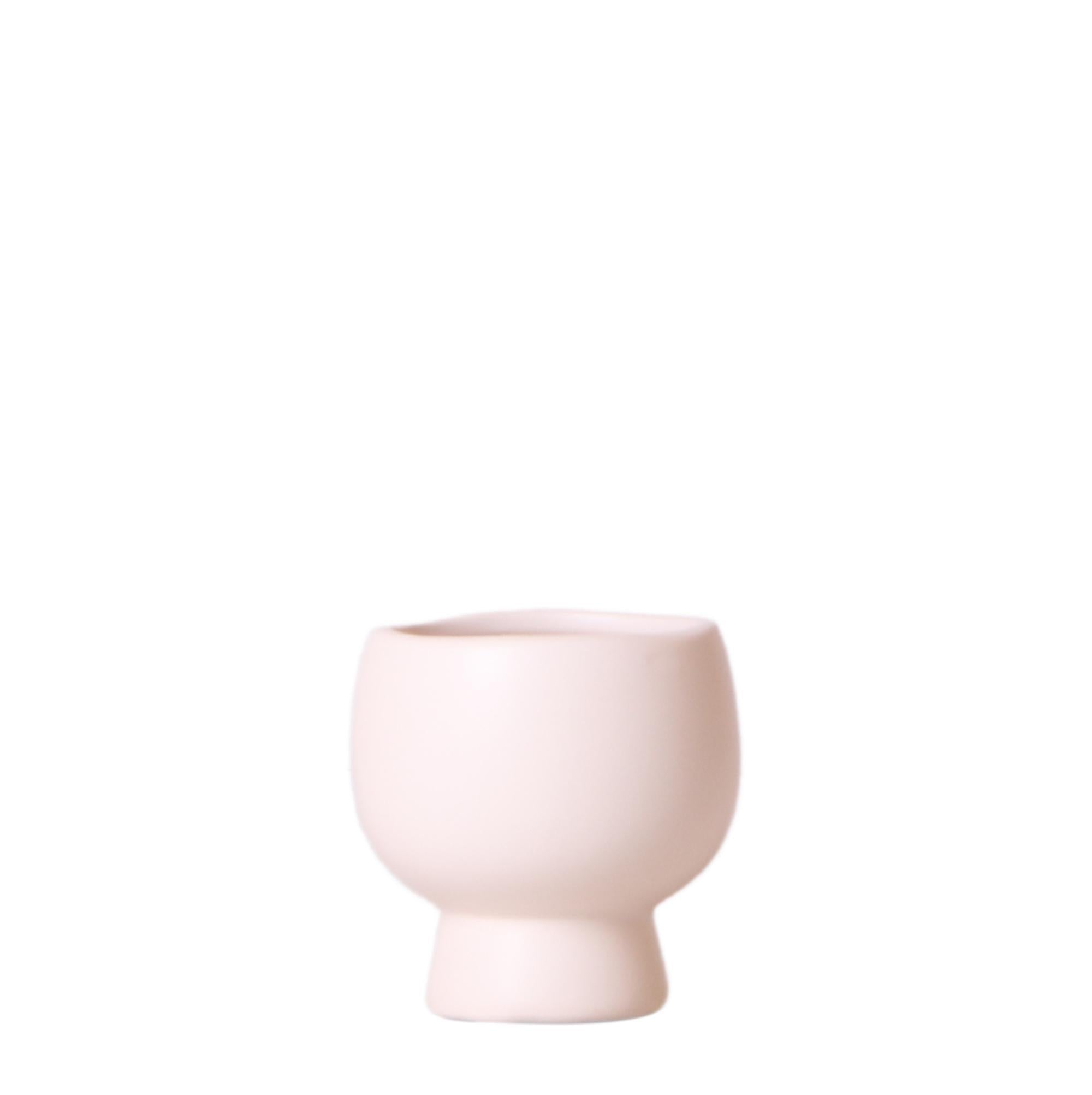 Kolibri Home | Scandic white bloempot - Witte keramieken sierpot - Ø6cm