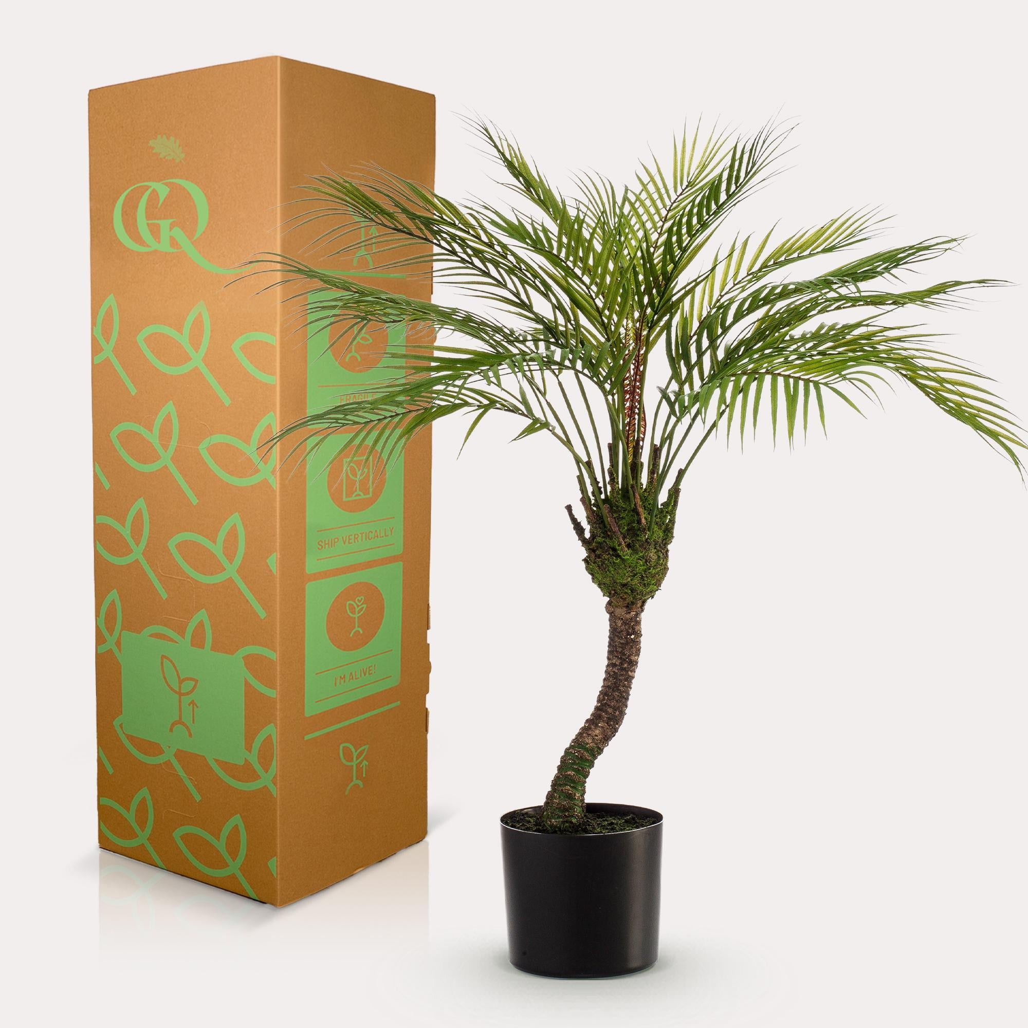 Kunstplant - Chamaedorea - Bergpalm - 85 cm