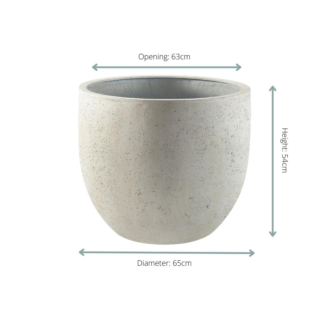 Pot Grigio New Egg Antique White - D65 x H54