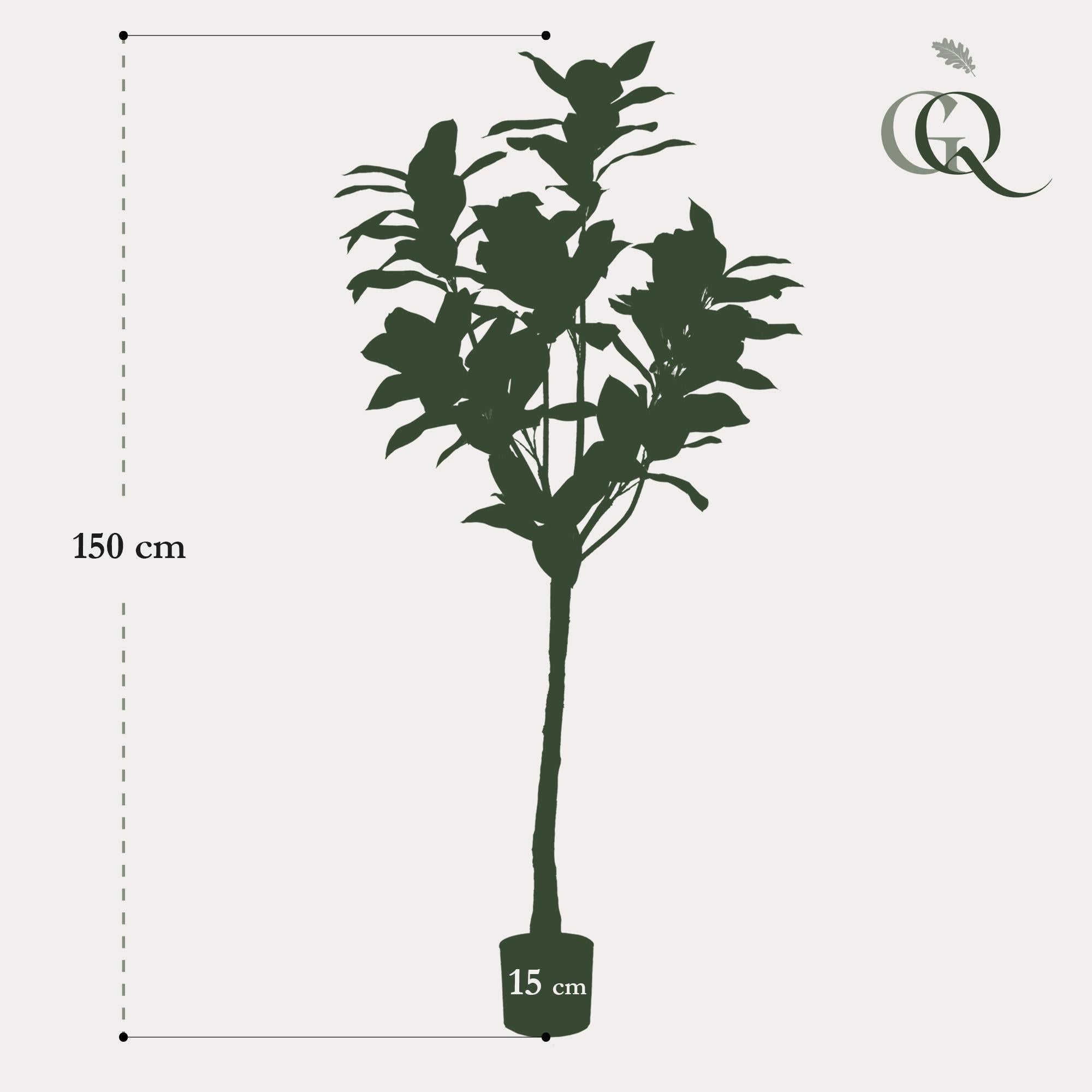 Kunstplant - Magnolia Grandiflora - Abelia - 150 cm