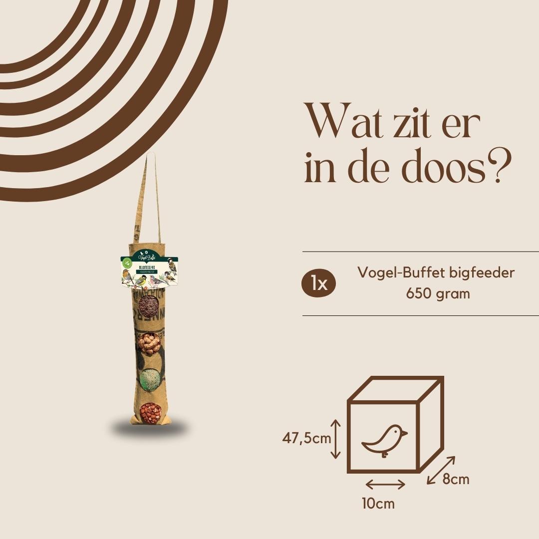 Bird-Buffet | Rags delicatesse bigfeeder | 650 gram | geschikt voor alle buitenvogels